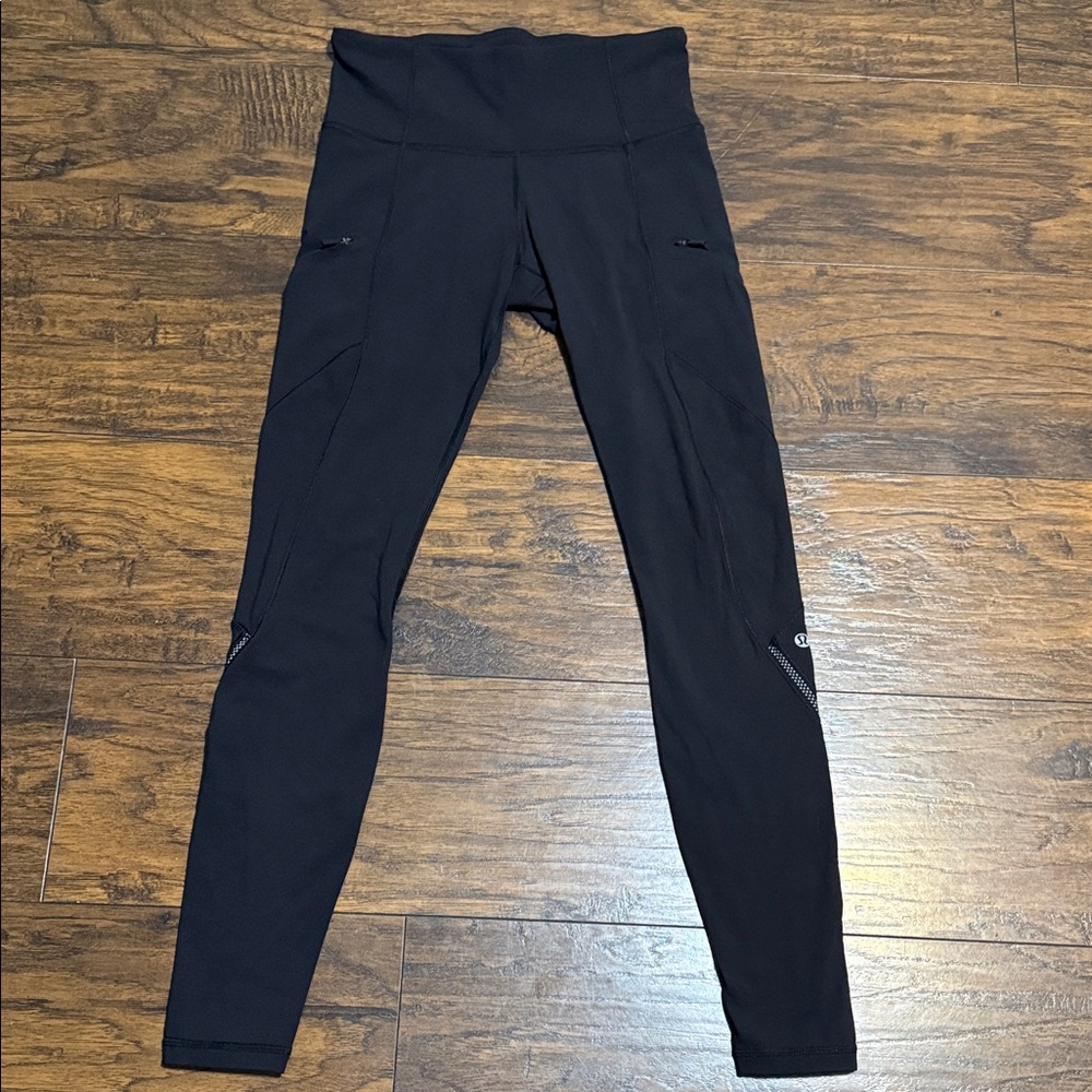 Lululemon Athletica Black Zippered Leggings